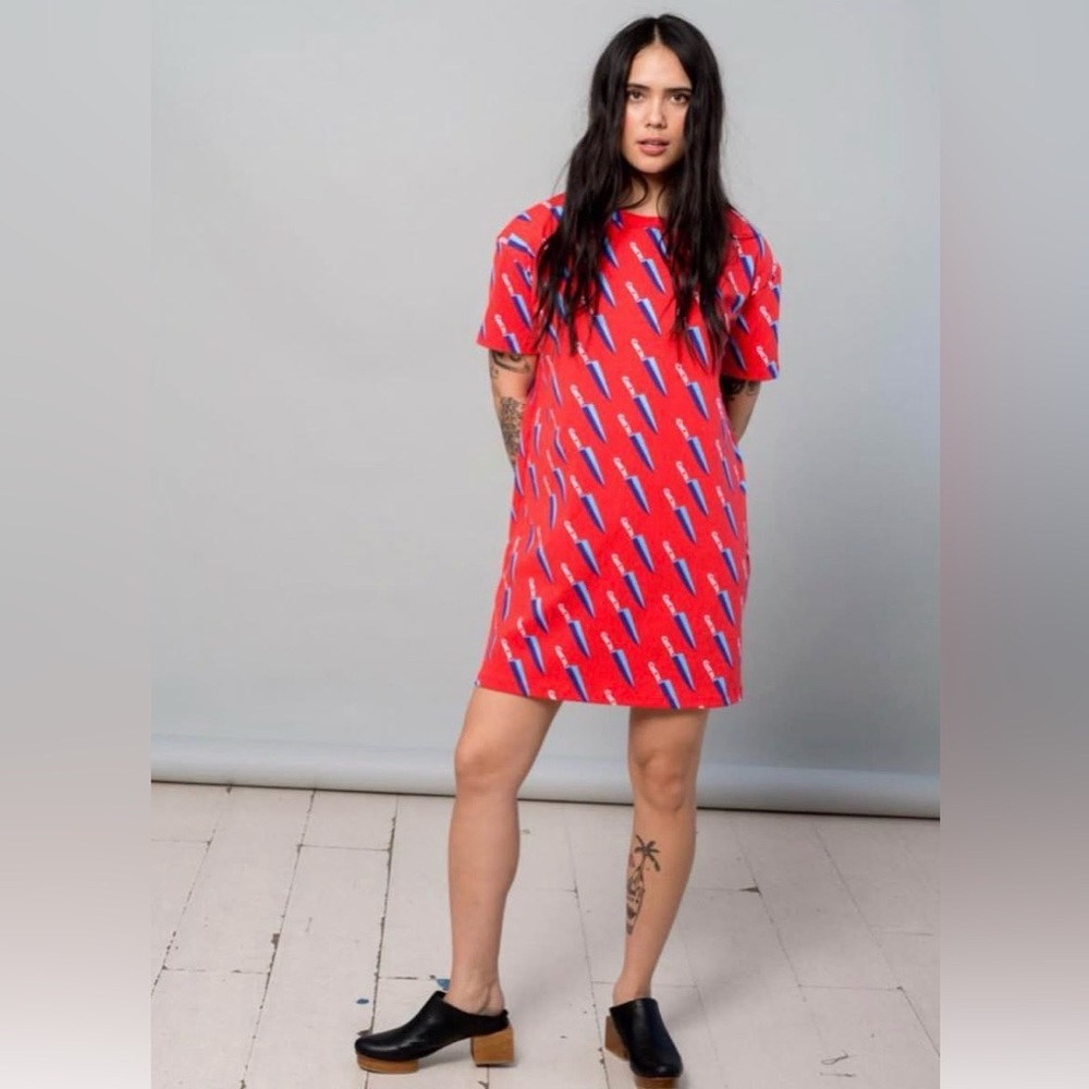 Nooworks Knife Print Tee Dress - Medium